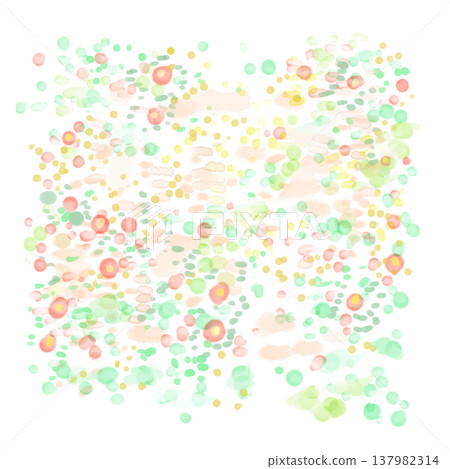 水彩背景素材：花卉、花田、花卉圖案 137982314