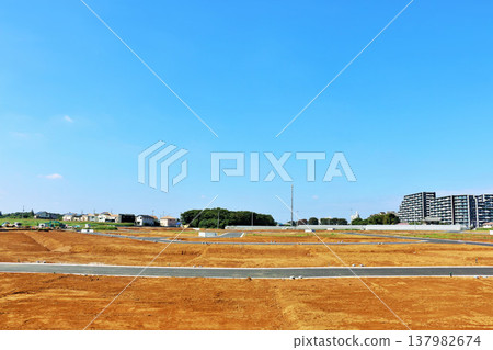 Large land of blue sky Large land of blue sky 137982674