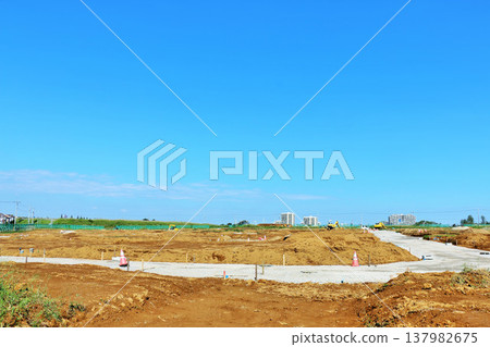 Large land of blue sky Large land of blue sky 137982675