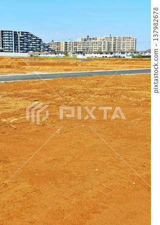 Large land of blue sky 137982678