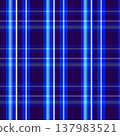 Black Blue White Plaid Seamless Pattern Modern Clothing Skirts Pants Design Fabric 137983521