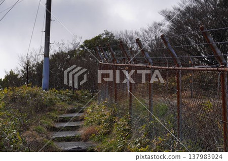 Military base fence Military base fence 137983924