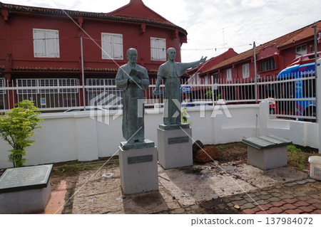 Malaysia, Malacca World Heritage Site, St. Francis Xavier Church Malaysia, Malacca World Heritage Site, St. Francis Xavier Church 137984072