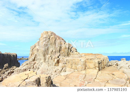 Scenery of Tojinbo, Sakai City, Fukui Prefecture 137985193