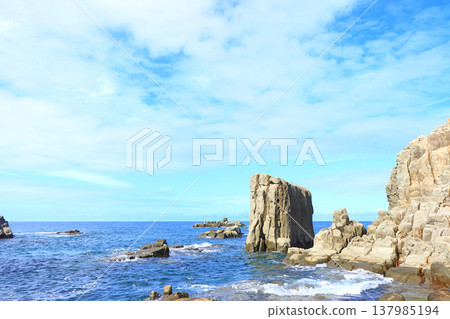 Scenery of Tojinbo, Sakai City, Fukui Prefecture 137985194