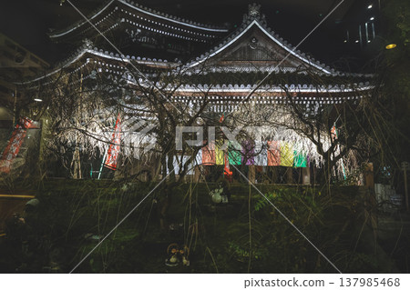 Night View of Rokkakudo Temple in Kyoto Nov 28 2025 Night View of Rokkakudo Temple in Kyoto Nov 28 2025 137985468