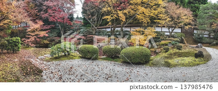 Serene Gozasho Garden at Sennyu ji Temple Kyoto Nov 28 2025 137985476