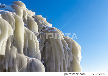 Icicles on the rocks Icicles on the rocks 137985492
