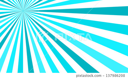 明亮的青色旭日抽象背景設計 137986208