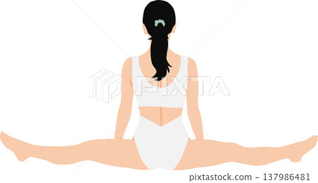 成功節食的女人的插圖 成功節食的女人的插圖 137986481