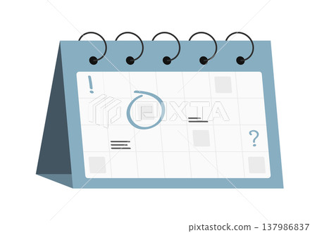 Desk Calendar 137986837