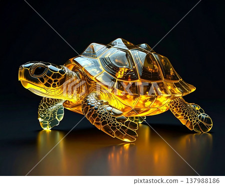 黃色玻璃龜 137988186