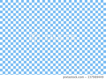 Checkered Japanese pattern summer light blue white Checkered Japanese pattern summer light blue white 137989449