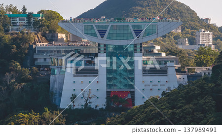 Peak Tower Landmark Observation Complex Victoria Peak Hong Kong March 15 2026 137989491