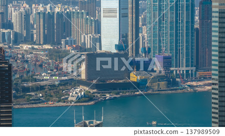 West Kowloon Waterfront Skyline Urban District Hong Kong March 15 2026 West Kowloon Waterfront Skyline Urban District Hong Kong March 15 2026 137989509
