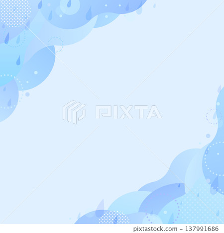 Watercolor-style abstract background of rain and ripples 1_square Watercolor-style abstract background of rain and ripples 1_square 137991686