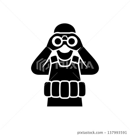 Strategic Military Reconnaissance Surveillance Icon 137993591