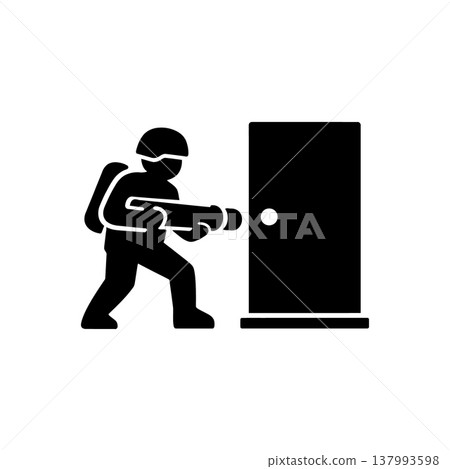 Tactical Urban Door Breaching Icon Tactical Urban Door Breaching Icon 137993598
