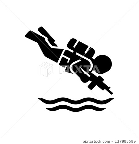 Special Forces Underwater Infiltration Icon Special Forces Underwater Infiltration Icon 137993599
