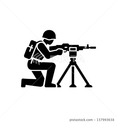 Heavy Machine Gun Emplacement Icon Heavy Machine Gun Emplacement Icon 137993638