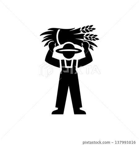 Grain Harvest Wheat Bundle Icon Grain Harvest Wheat Bundle Icon 137993816