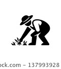Manual Weeding and Cultivation Icon 137993928