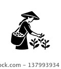 Tea Leaf Harvest Selection Icon 137993934