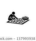 Sun Drying Harvest Crops Icon 137993938