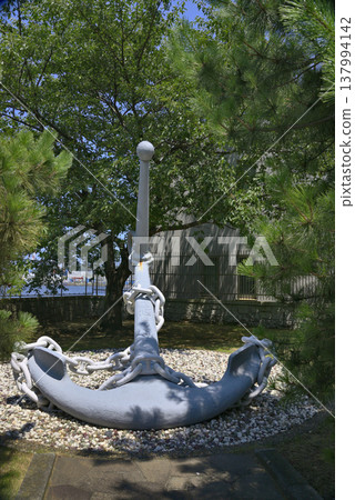 [Kanagawa] Yokosuka: Anchor monument at the Japan Maritime Self-Defense Force base 137994142