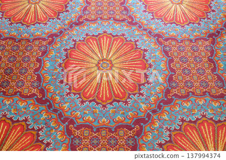 Carpet from wool and silk of classical design in Grand hotel Bernardin Portoroz, Slovenia Carpet from wool and silk of classical design in Grand hotel Bernardin Portoroz, Slovenia 137994374