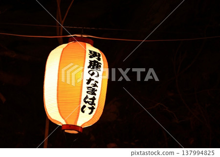 Lanterns at the Namahage Sedo Festival, Akita 137994825
