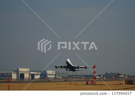 airplane taking off airplane taking off 137994857