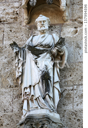 Saint Peter, basilica Assumption of the Virgin Mary in Marija Bistrica, Croatia 137994896