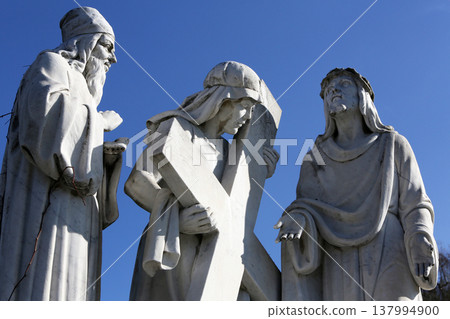 2nd Stations of the Cross, Jesus is given his cross, Basilica Assumption of the Virgin Mary, Marija Bistrica, Croatia 2nd Stations of the Cross, Jesus is given his cross, Basilica Assumption of the Virgin Mary, Marija Bistrica, Croatia 137994900