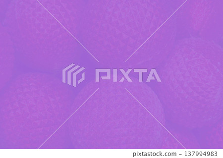 Smooth pink set of ribbed balls for decoration 137994983