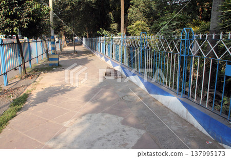 Homeless people sleeping on the footpath of Kolkata Homeless people sleeping on the footpath of Kolkata 137995173