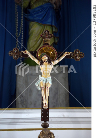 Crucifixion, Catholic Cathedral of the Most Holy Rosary, commonly known as the Portuguese Church, in Kolkata 137995182