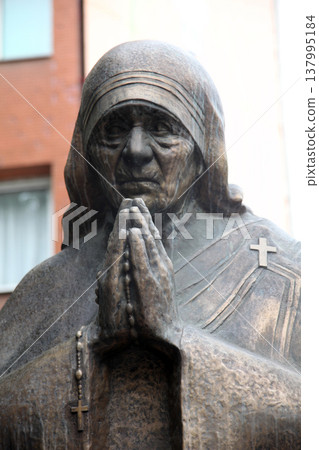 Mother Teresa monument in Skopje, Macedonia Mother Teresa monument in Skopje, Macedonia 137995184