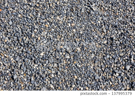 Crushed stone texture. Background image. 137995379
