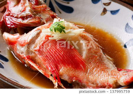 Simmered rockfish (Kichiji/Kinki) 137995759