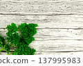 Fresh parsley on dark background healthy cooking concept 137995983