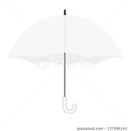This is an illustration of an open plastic umbrella. This is an illustration of an open plastic umbrella. 137996143