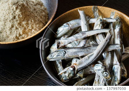 Dried sardine broth Dried sardine broth 137997030