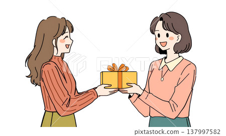 女兒送給媽媽母親節禮物。 137997582