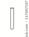 試管的簡筆畫插圖 137997597