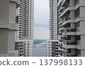 Apartment Buildings Overlooking Water Scenery Cityscape 137998133