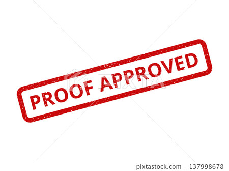 Official grunge stamp icon with PROOF APPROVED text, indicating successful document validation or acceptance Official grunge stamp icon with PROOF APPROVED text, indicating successful document validation or acceptance 137998678