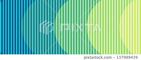 Vibrant blue green ribbed glass texture with glossy vertical waves Vibrant blue green ribbed glass texture with glossy vertical waves 137999439