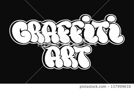 Graffiti art typography bubble letters street style Graffiti art typography bubble letters street style 137999638