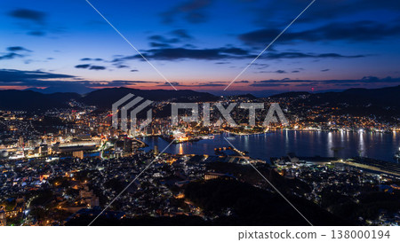 Night view of downtown Nagasaki City from Mt. Inasa Night view of downtown Nagasaki City from Mt. Inasa 138000194